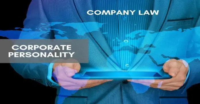 Principle of Corporate Personality Principle of Corporate Personality