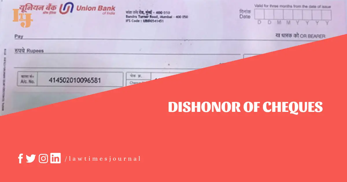 dishonor of cheques Dishonor of Cheques