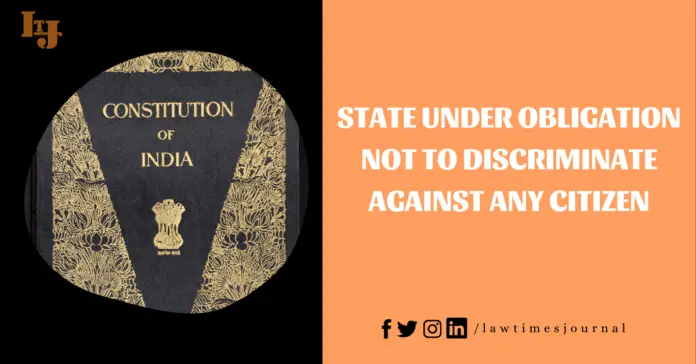 Prohibition of Discrimination Prohibition of Discrimination