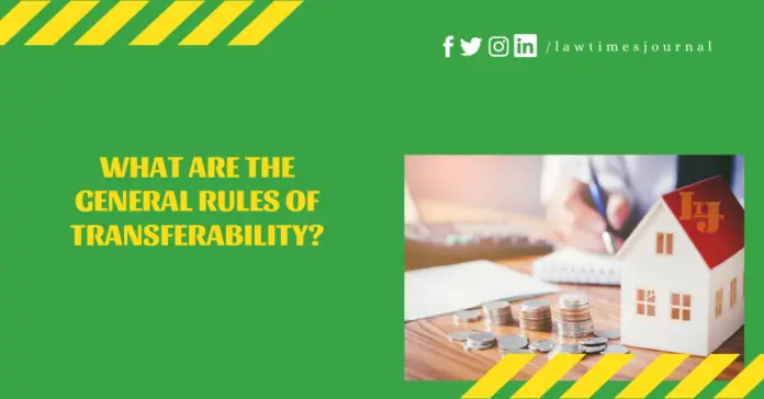 Transferability of property Transferability of property