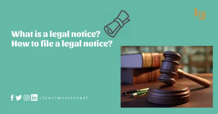 legal notice legal notice